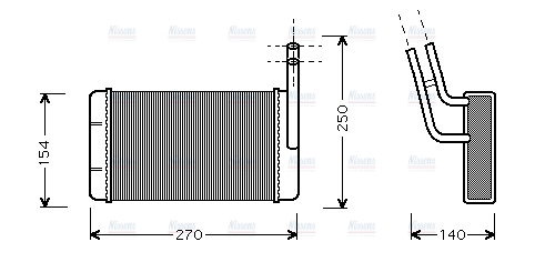 AVA Cabin Heater Core FD6132