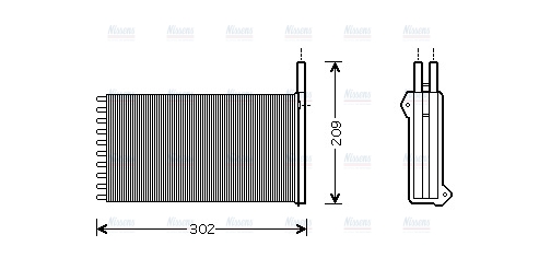 AVA Cabin Heater Core FD6154