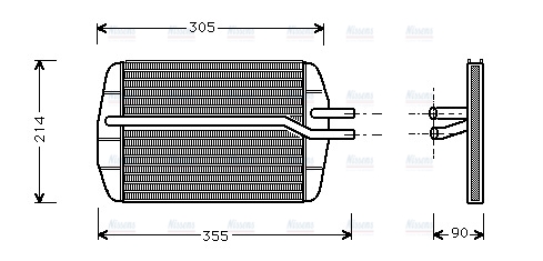 AVA Cabin Heater Core FD6216