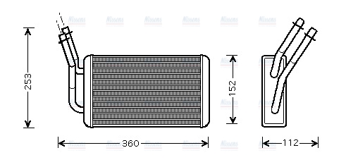 AVA Cabin Heater Core FD6316