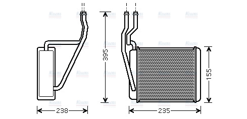 AVA Cabin Heater Core FD6329