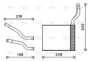 AVA Cabin Heater Core FD6465