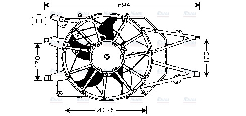 AVA Radiator Cooling Fan FD7532