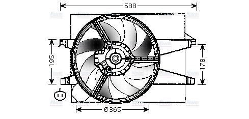 AVA Radiator Cooling Fan FD7541