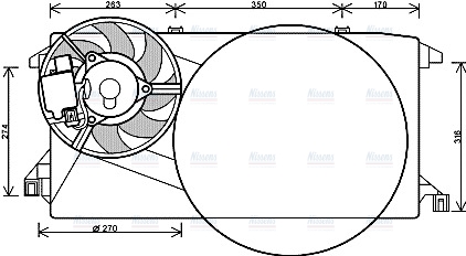 AVA Radiator Cooling Fan FD7545