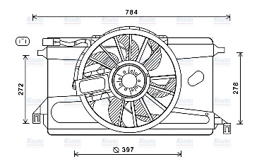 AVA Radiator Cooling Fan FD7561