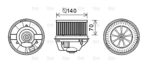 AVA Cabin Fan Blower Motor FD8496