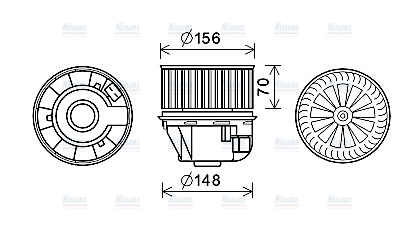 AVA Cabin Fan Blower Motor FD8633
