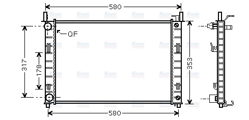 AVA Coolant Radiator FDA2324