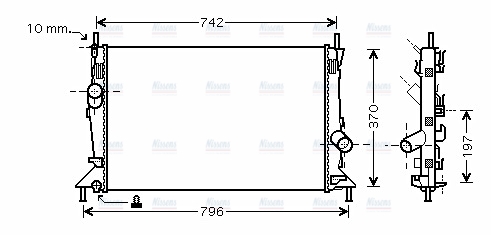 AVA Coolant Radiator FDA2369