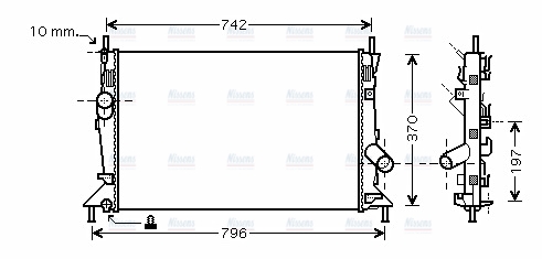 AVA Coolant Radiator FDA2370