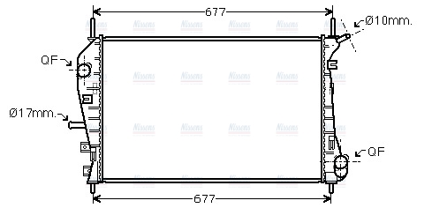 AVA Coolant Radiator FDA2376