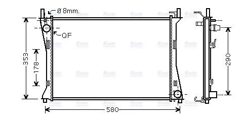 AVA Coolant Radiator FDA2400