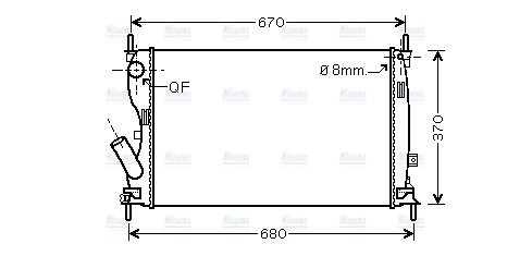 AVA Coolant Radiator FDA2408