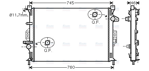 AVA Coolant Radiator FDA2421