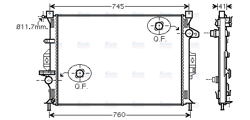 AVA Coolant Radiator FDA2424