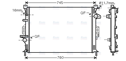 AVA Coolant Radiator FDA2425