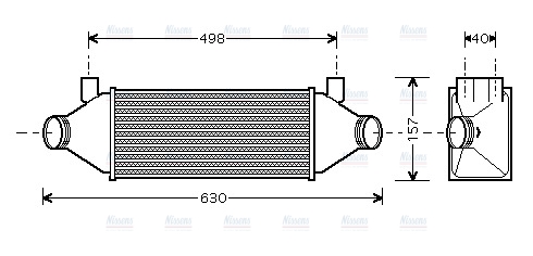 AVA Charge Air Intercooler FDA4314