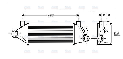 AVA Charge Air Intercooler FDA4385