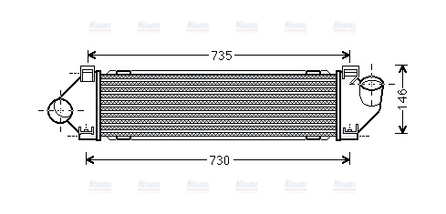 AVA Charge Air Intercooler FDA4480
