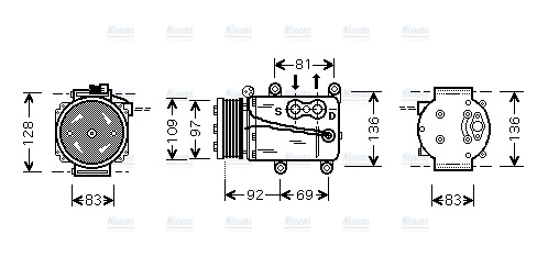 AVA Aircon Compressor FDAK171