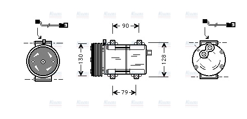 AVA Aircon Compressor FDAK280