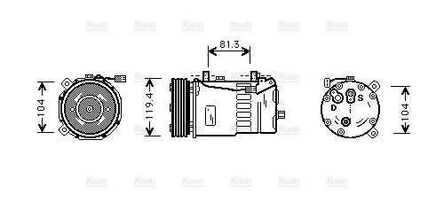 AVA Aircon Compressor FDAK321