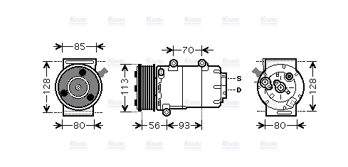 AVA Aircon Compressor FDAK416
