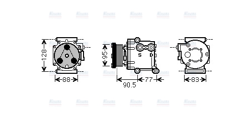 AVA Aircon Compressor FDAK434