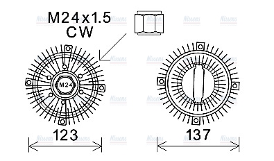 AVA Cooling Fan Clutch FDC446