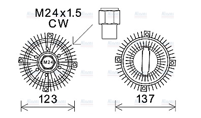 AVA Cooling Fan Clutch FDC447