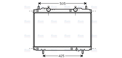 AVA Coolant Radiator FT2167