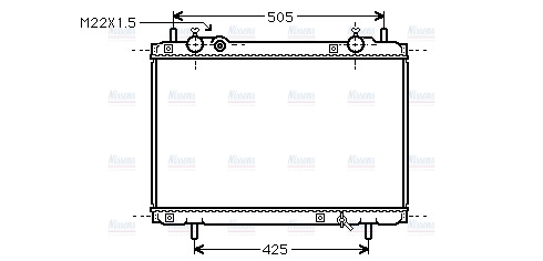 AVA Coolant Radiator FT2185