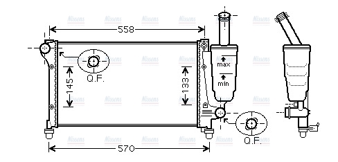 AVA Coolant Radiator FT2291