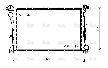 AVA Coolant Radiator FT2414