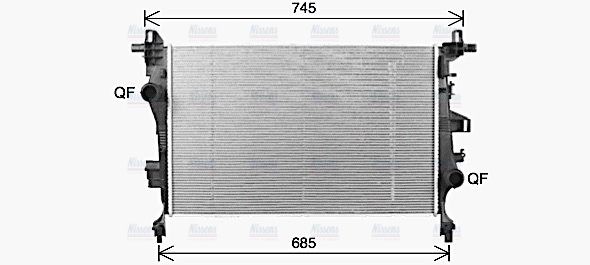 AVA Coolant Radiator FT2468