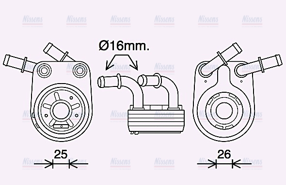 AVA Oil Cooler FT3458