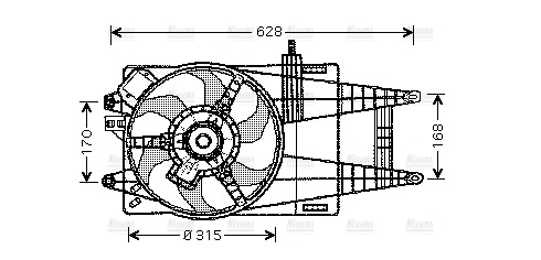 AVA Radiator Cooling Fan FT7520