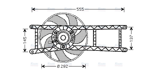 AVA Radiator Cooling Fan FT7525
