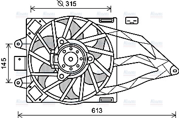 AVA Radiator Cooling Fan FT7565