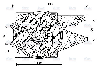 AVA Radiator Cooling Fan FT7597