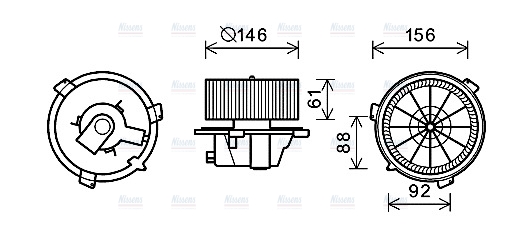 AVA Cabin Fan Blower Motor FT8418
