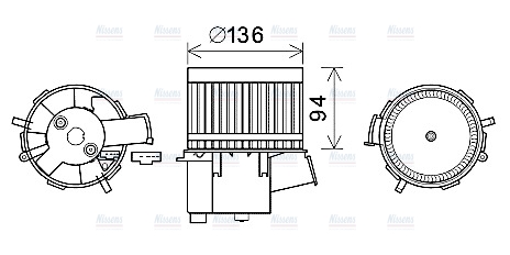AVA Cabin Fan Blower Motor FT8435