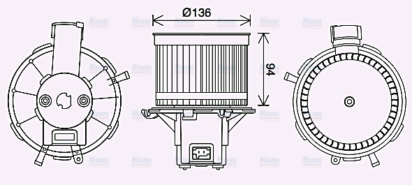 AVA Cabin Fan Blower Motor FT8465