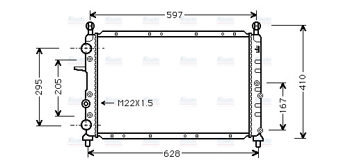 AVA Coolant Radiator FTA2066