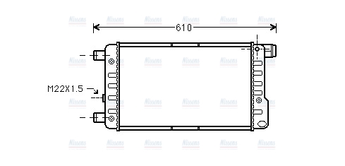 AVA Coolant Radiator FTA2115