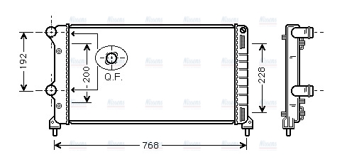 AVA Coolant Radiator FTA2250