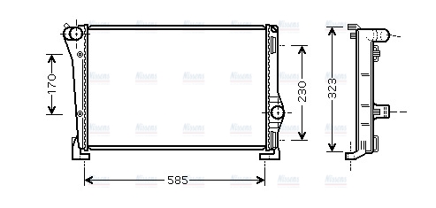 AVA Coolant Radiator FTA2279