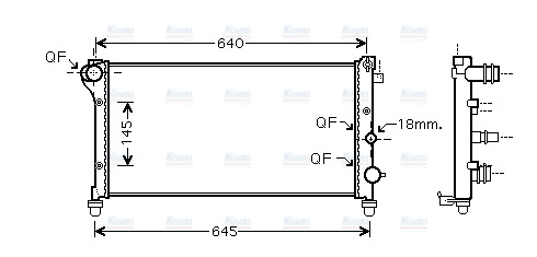 AVA Coolant Radiator FTA2292