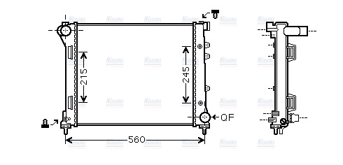 AVA Coolant Radiator FTA2346